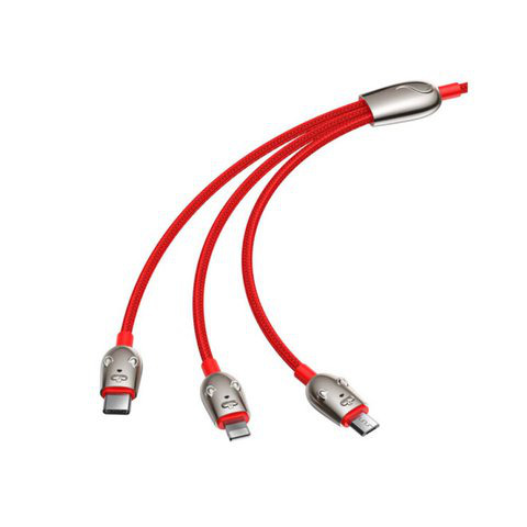 倍思 苹果Type-c安卓三合一数据线